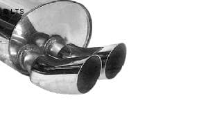 Alfa Romeo GT 2.0l 3.2l 1.9l JTD BASTUCK Sportauspuff 2 x 76mm DTM (AnschlussØ 70mm)