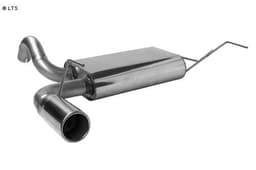 BASTUCK Sportauspuff inkl. Zubehör Fiat Panda ab Bj. 03 1.1l 1.2l 1.4l 1.3l Diesel - 1 x 90mm (RohrØ 63mm) - Bild 2