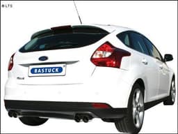 BASTUCK Sportauspuff inkl. Zubehör Ford Focus 3 Turbo 1.5l 1.6l je 2x76mm - Bild 1