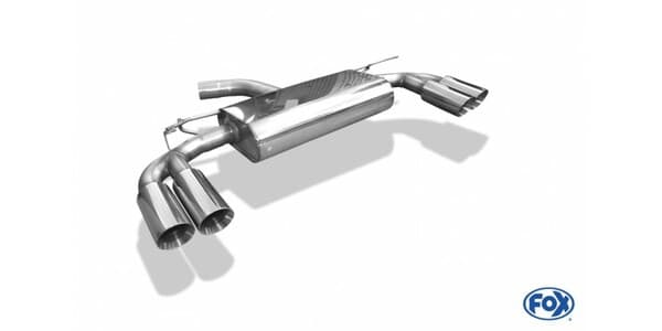 FOX Duplex Racinganlage ab Kat. Audi A3 8V 3-türer rechts links je 2x80mm