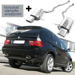 FOX Duplex Racinganlage ab Kat. BMW X5 E53 4.4l 286PS rechts links je 1x160x80mm Absorber - Bild 1