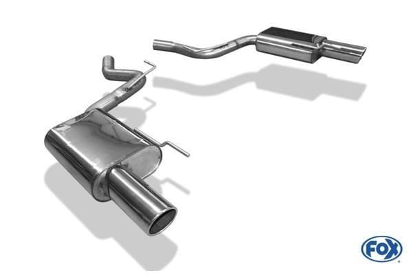 FOX Duplex Racinganlage ab Kat. Ford Mustang Coupe & Cabrio rechts links je 1x100mm Typ 16
