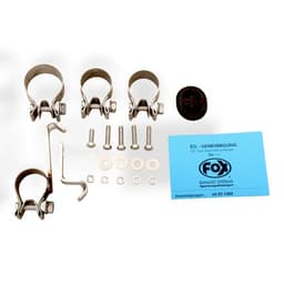 FOX Duplex Sportauspuff BMW E36 325i 328i rechts links je 2x76mm uneingerollt - Bild 2