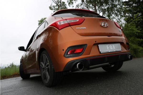 FOX Duplex Sportauspuff Hyundai i30 Turbo je 1x100mm"Racing-Design"