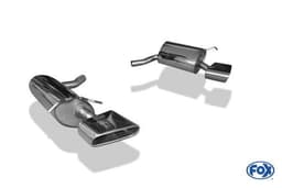 Fox Duplex Sportauspuff Mercedes C-Klasse mit AMG-Paket mit C63 Diffuser je 1x220x85mm - Bild 2