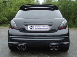 FOX Duplex Sportauspuff Peugeot 207 RC 1.6l je 2x90mm abgeschrägt - Bild 3