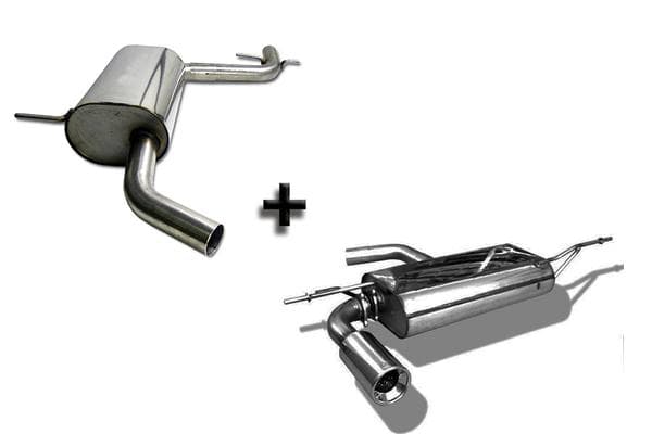 FOX Komplettanlage ab Kat VW Golf 5 Plus Cross 5M 1.4l 1.6l 2.0l 1.9l TDI 2.0l TDI 1x90mm