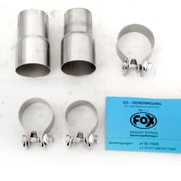 FOX Mittelschalldämpfer VW Beetle Typ 16 inkl. Cabrio 1.4l 2.0l ab Bj. 11 (RohrØ 70mm) - Bild 6