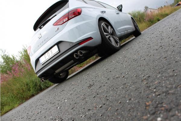 FOX Duplex Komplettanlage ab Kat Seat Leon 5F & SC Cupra je 2x80mm