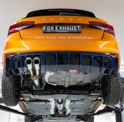 FOX Sportauspuff Klappenanlage ab Kat. Skoda Fabia PJ 1.5l 2x90mm - Bild 2