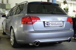 FOX Sportauspuff mit Verbindungsrohr Audi A4 B7 3.0l TDI Quattro je 1x90mm schräg - Bild 1