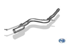 FOX Sportauspuff Vorschalldämpferersatzrohr VW Jetta IV für ESD einseitig ab Bj. 2010 - Bild 1
