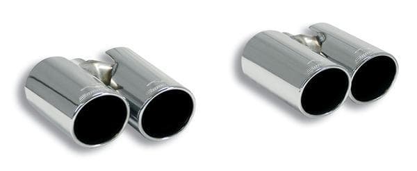 Supersprint Duplex Sportauspuff Endrohr Set mit je 1x90 mm re/li für Audi A3 S3 8VA Sportback Quattro 2.0i TFSI