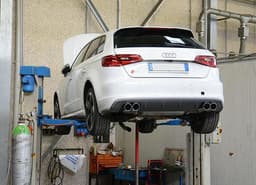 Supersprint Duplex Sportauspuff Endrohr Set mit je 1x90 mm re/li für Audi A3 S3 8VA Sportback Quattro 2.0i TFSI - Bild 4